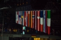 Flaggen der teilnehmenden Nationen vor dem Spiel U.S.A. - Deutschland (1:2) bei der Eishockey-WM 2017 in Köln
